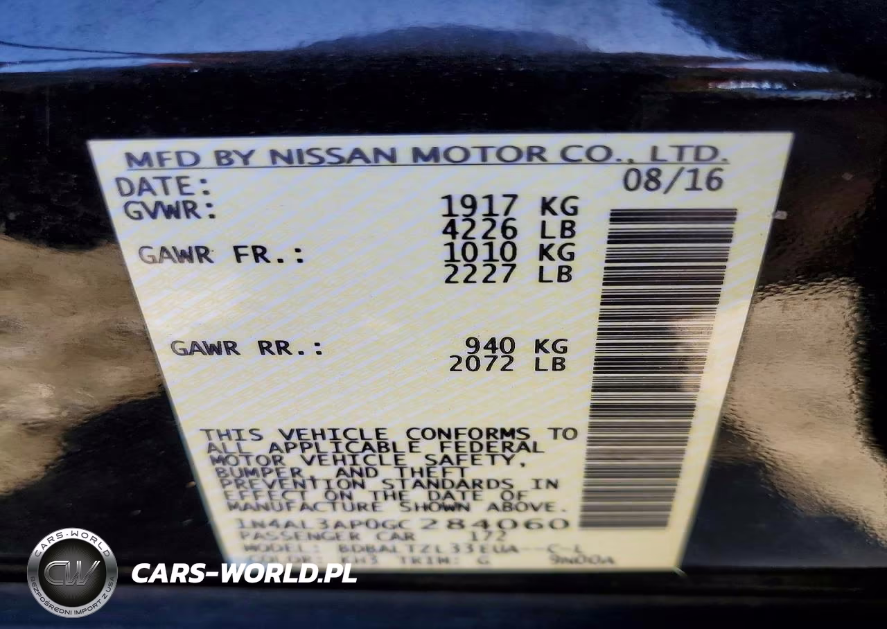 2016 Nissan Altima 2.5 Sl VIN:1N4AL3AP0GC284060 - 12