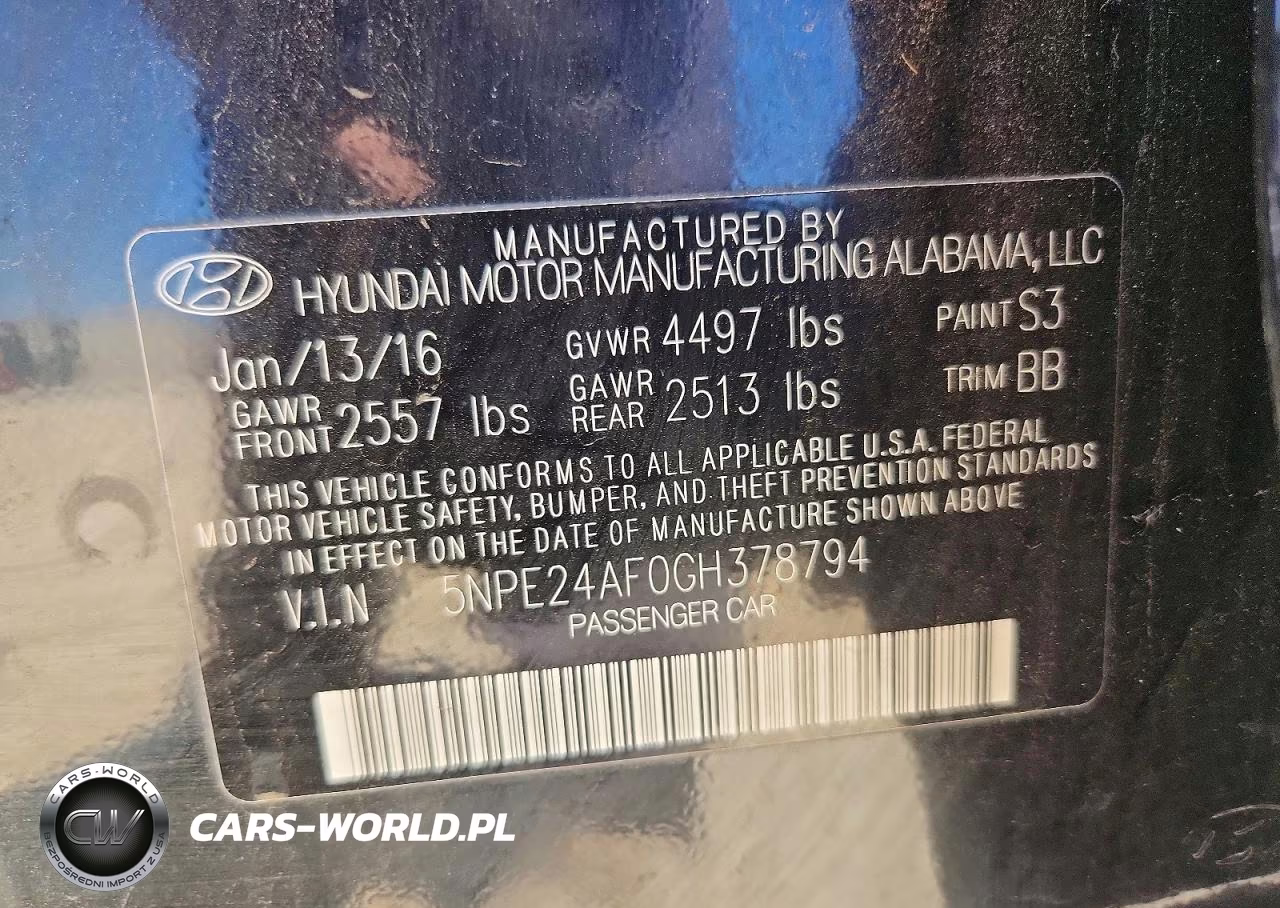 2016 Hyundai Sonata Se VIN:5NPE24AF0GH378794 - 12