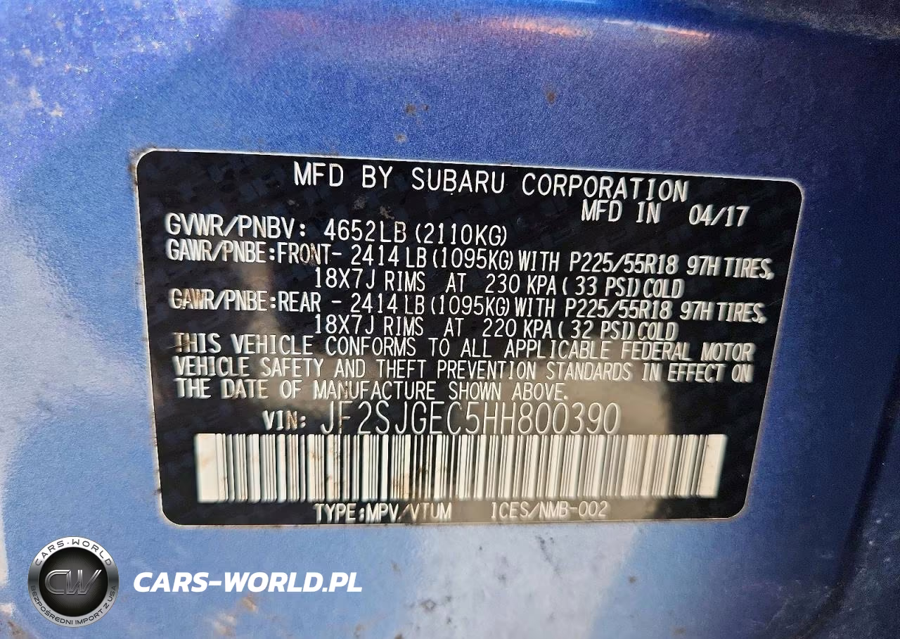 2017 Subaru Forester 2.0Xt Premium VIN:JF2SJGEC5HH800390 - 13