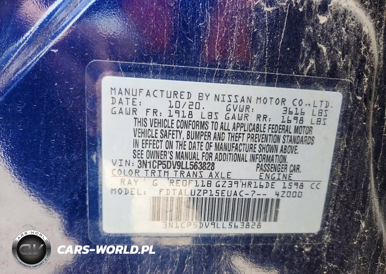2020 Nissan Kicks Sr VIN:3N1CP5DV9LL563828 - 13