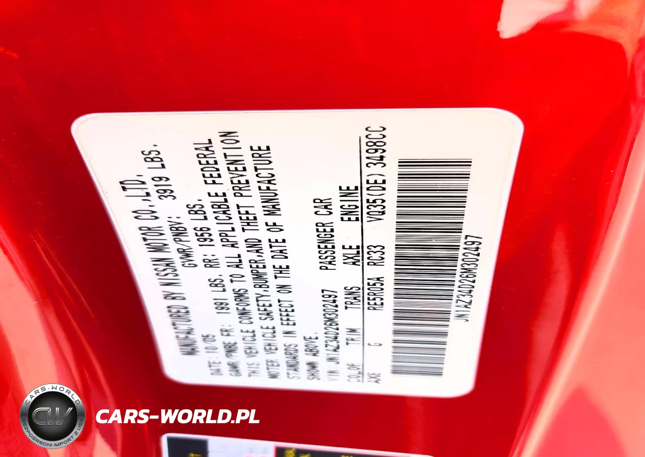 2006 Nissan 350Z Coupe VIN:JN1AZ34D26M302497 - 13