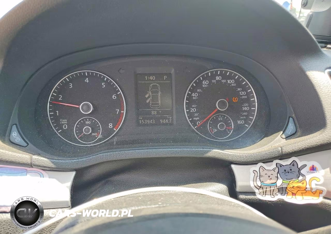 2013 Volkswagen Passat Se VIN:1VWBP7A37DC017076 - 9