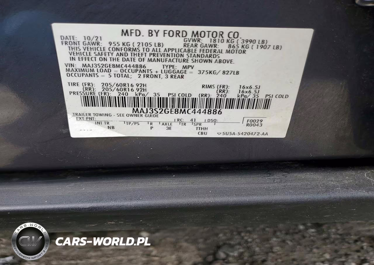2021 Ford Ecosport Se VIN:MAJ3S2GE8MC444886 - 13