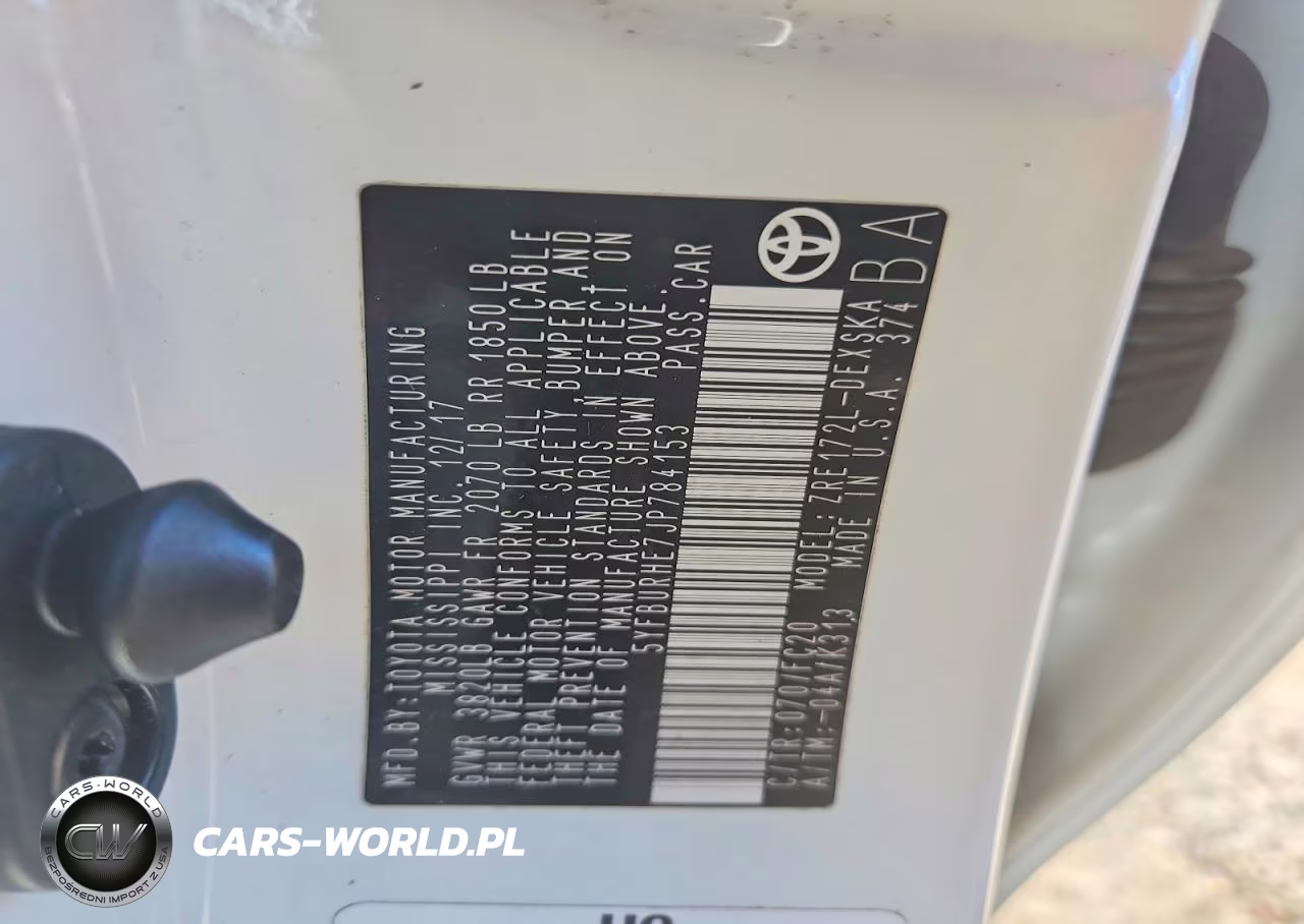 2018 Toyota Corolla L VIN:5YFBURHE7JP784153 - 12