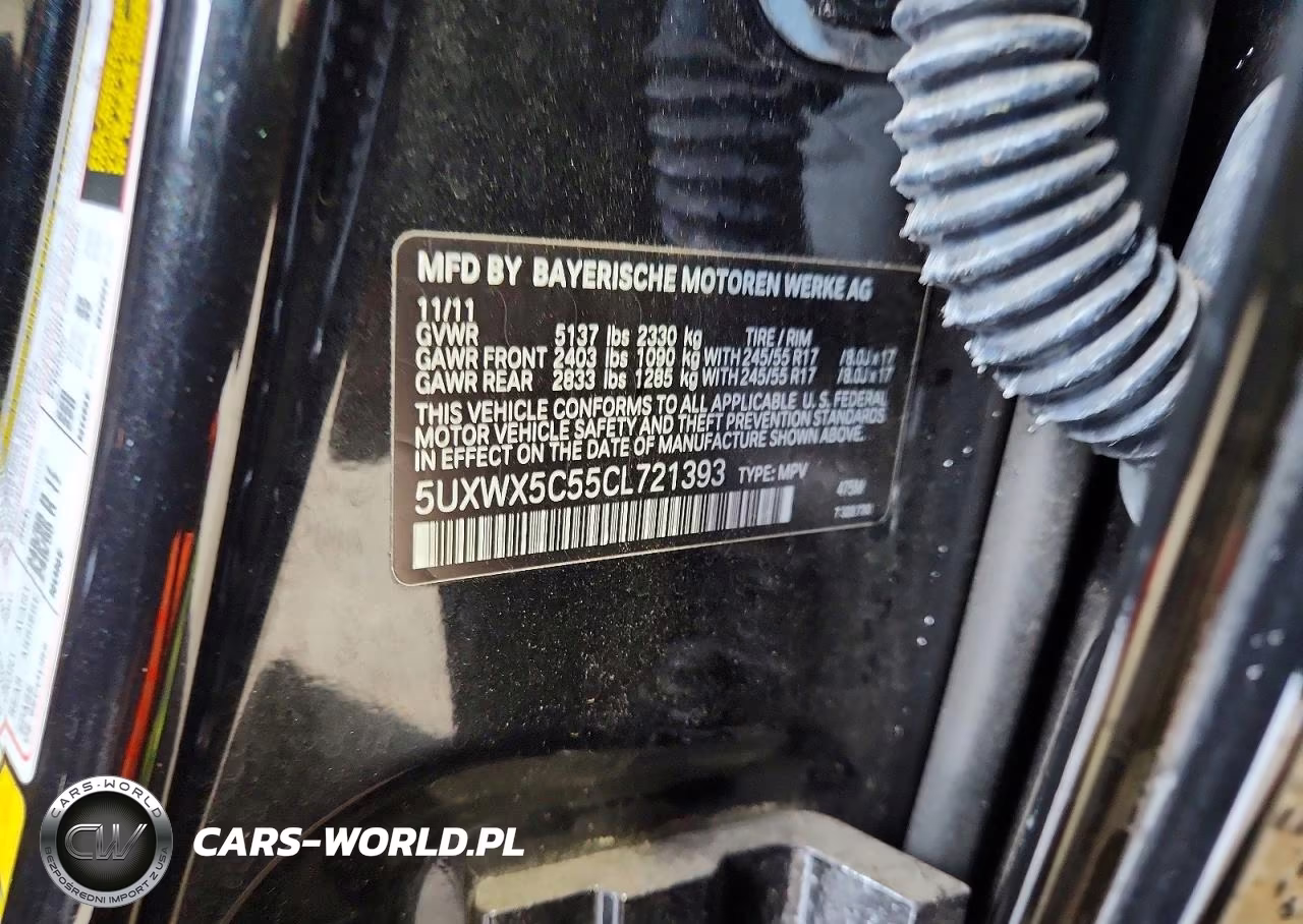 2012 BMW X3 xDrive28I VIN:5UXWX5C55CL721393 - 13