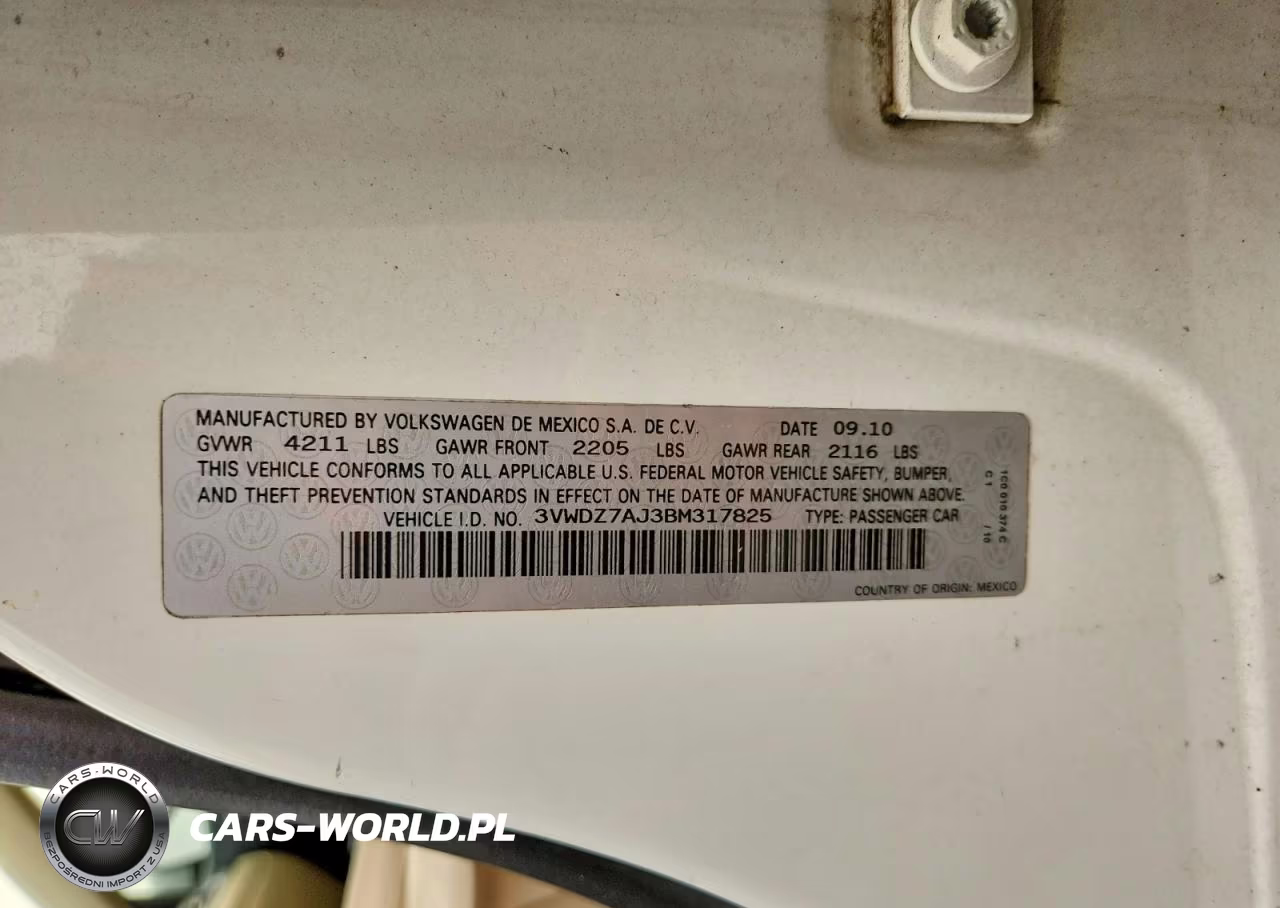 2011 Volkswagen Jetta Se VIN:3VWDZ7AJ3BM317825 - 13