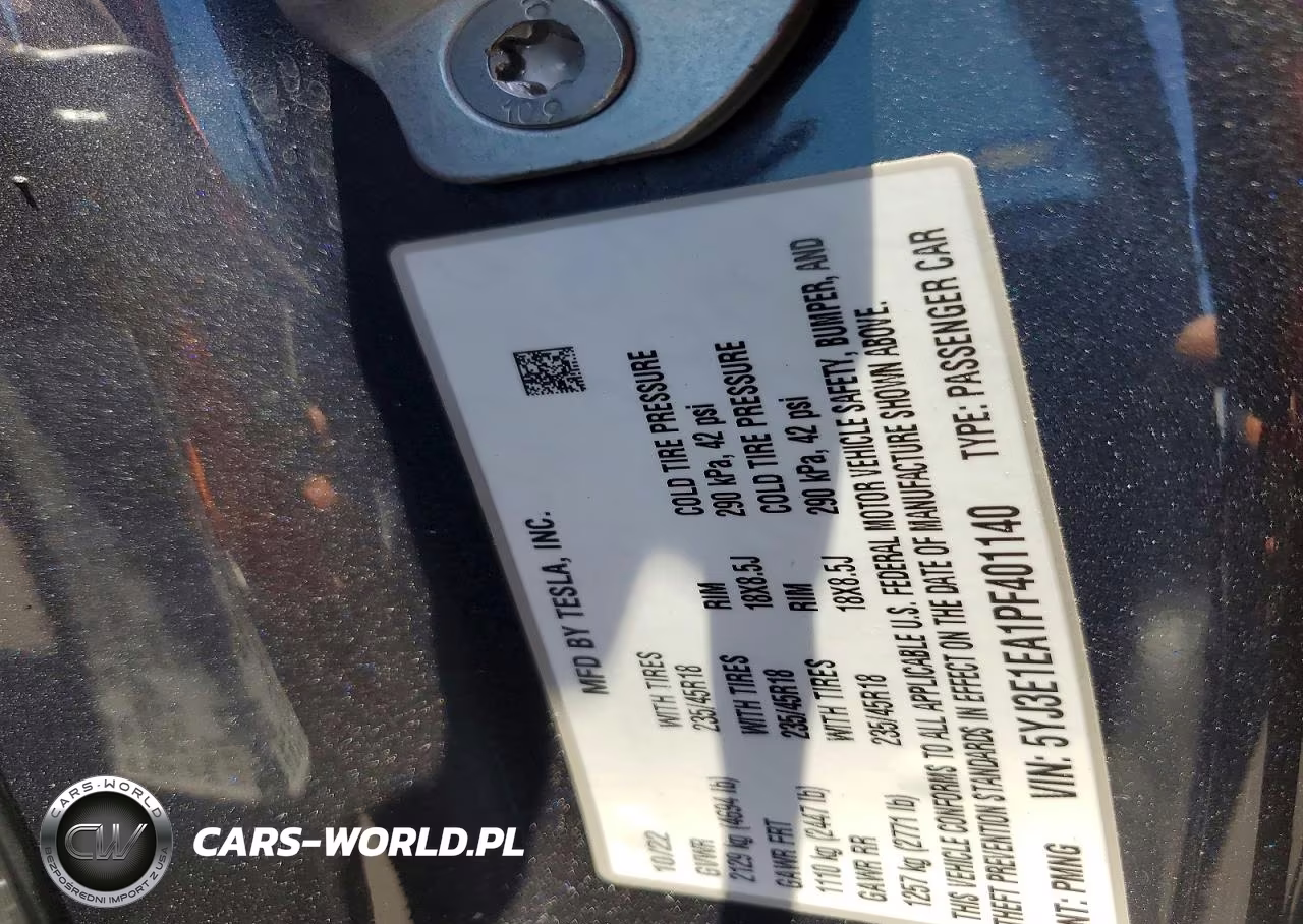2023 Tesla Model 3 VIN:5YJ3E1EA1PF401140 - 13