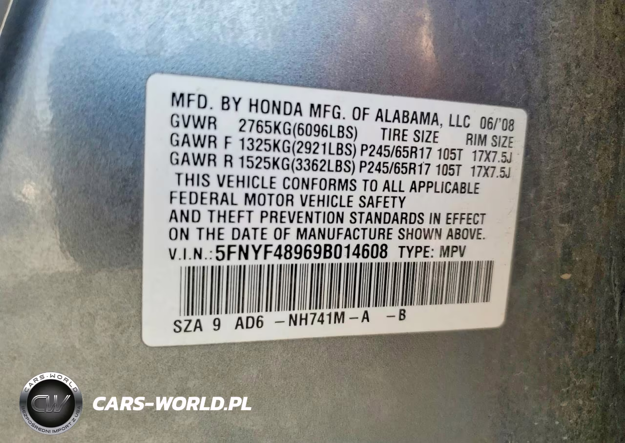 2009 Honda Pilot Touring VIN:5FNYF48969B014608 - 13