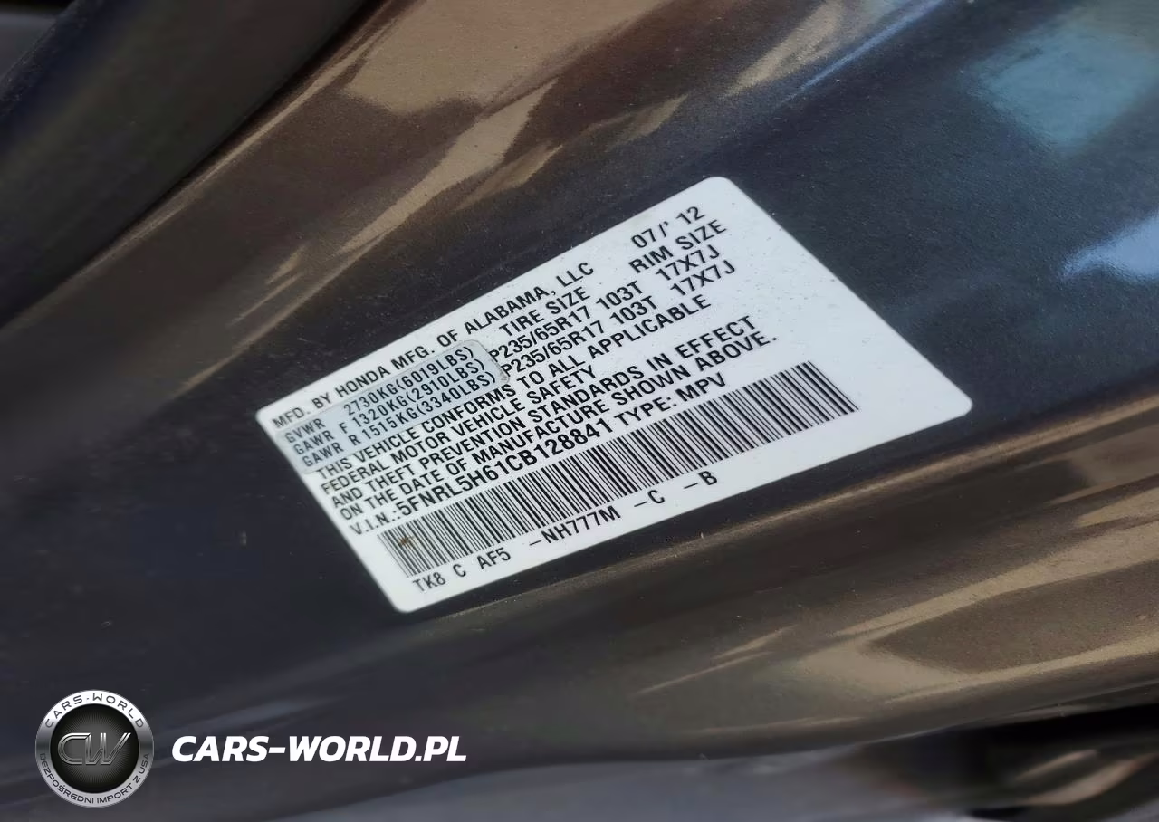 2012 Honda Odyssey Ex-L VIN:5FNRL5H61CB128841 - 13