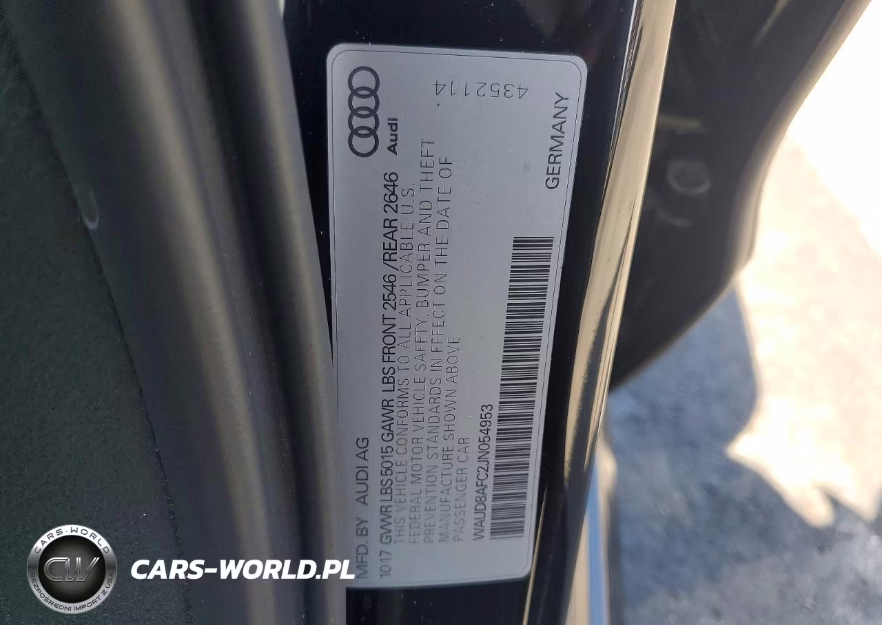 2018 Audi A6 Premium Plus VIN:WAUD8AFC2JN054953 - 12