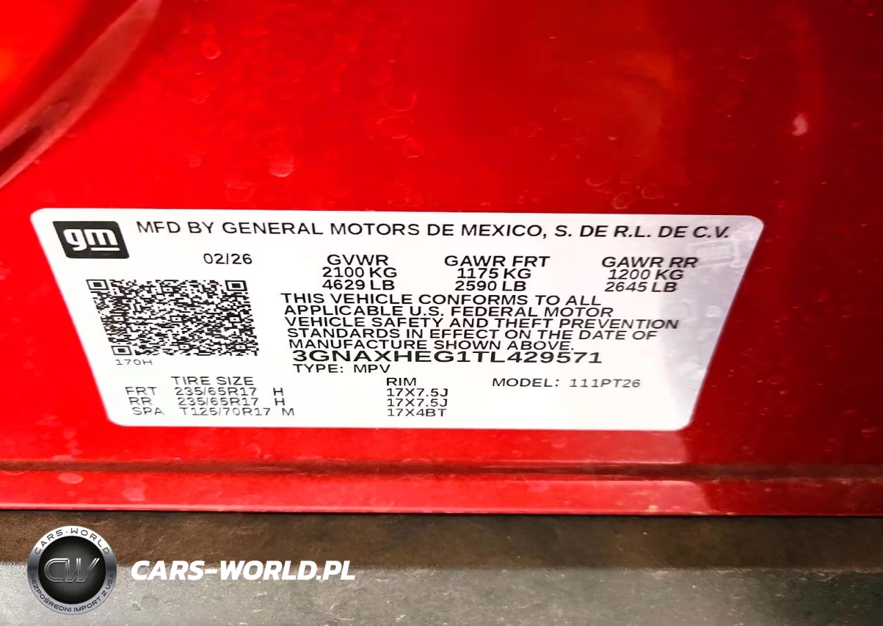 2026 Chevrolet Equinox Lt VIN:3GNAXHEG1TL429571 - 13