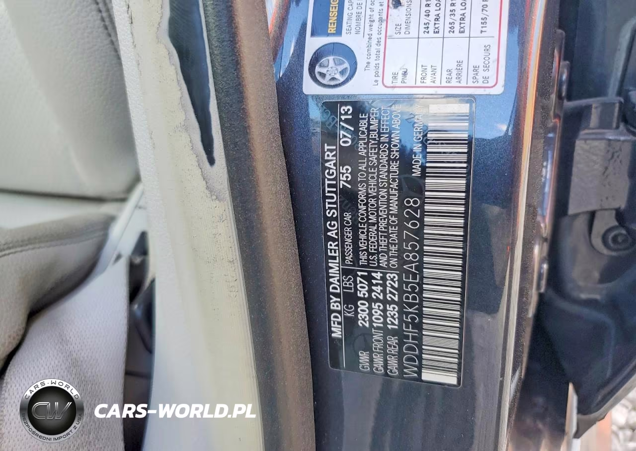 2014 Mercedes-Benz E 350 VIN:WDDHF5KB5EA857628 - 12
