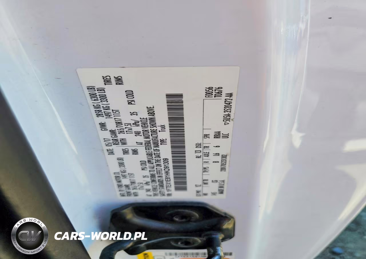 2017 Ford F150 Super Cab VIN:1FTEX1E81HKD91309 - 12