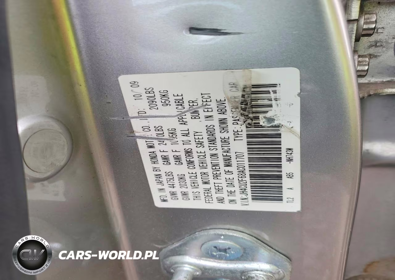 2010 Acura Tsx VIN:JH4CU2F68AC011707 - 12