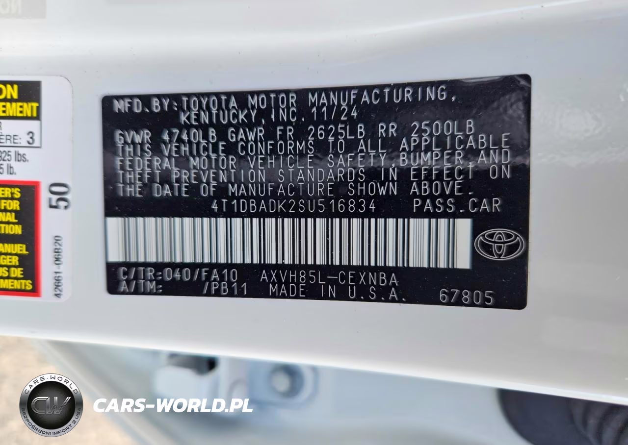 2025 Toyota Camry Le VIN:4T1DBADK2SU516834 - 12