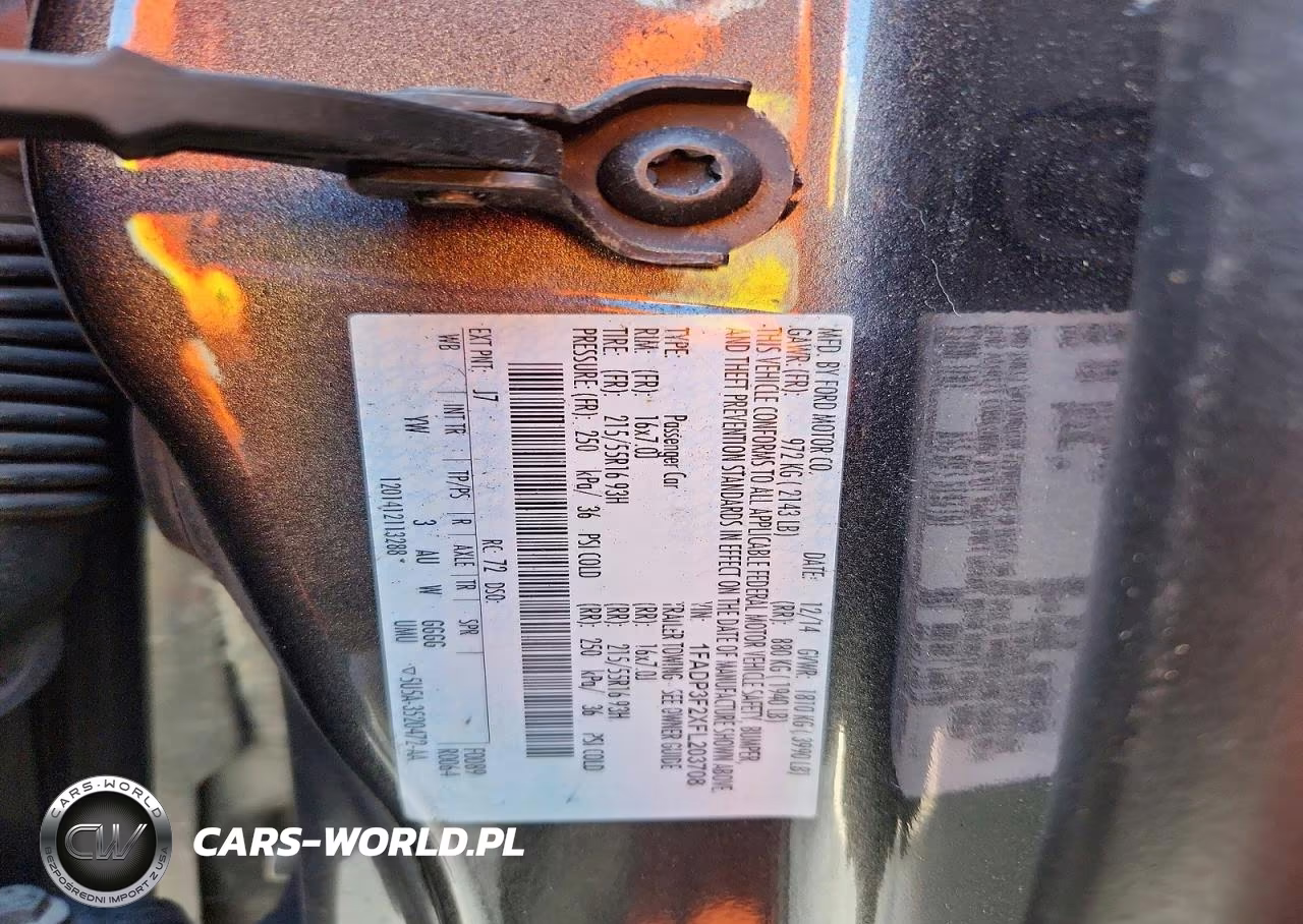 2015 Ford Focus Se VIN:1FADP3F2XFL203708 - 12