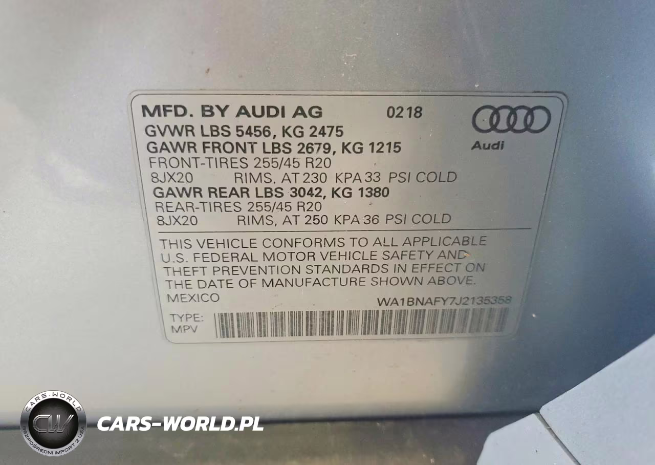 2018 Audi Q5 Premium Plus VIN:WA1BNAFY7J2135358 - 13