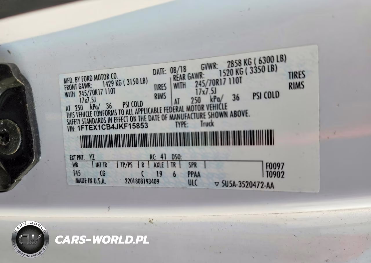 2018 Ford F150 Super Cab VIN:1FTEX1CB4JKF15853 - 12