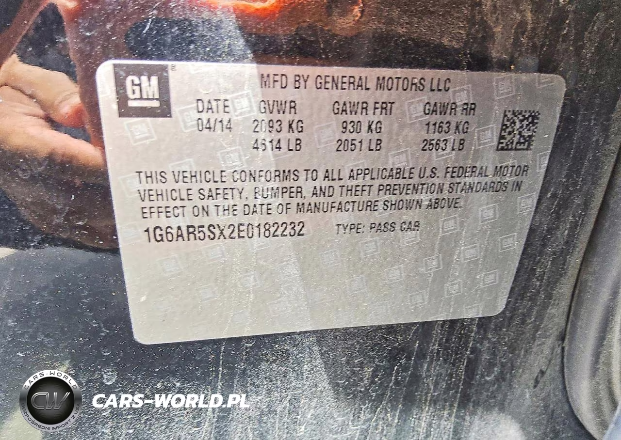 2014 Cadillac Cts Luxury Collection VIN:1G6AR5SX2E0182232 - 12
