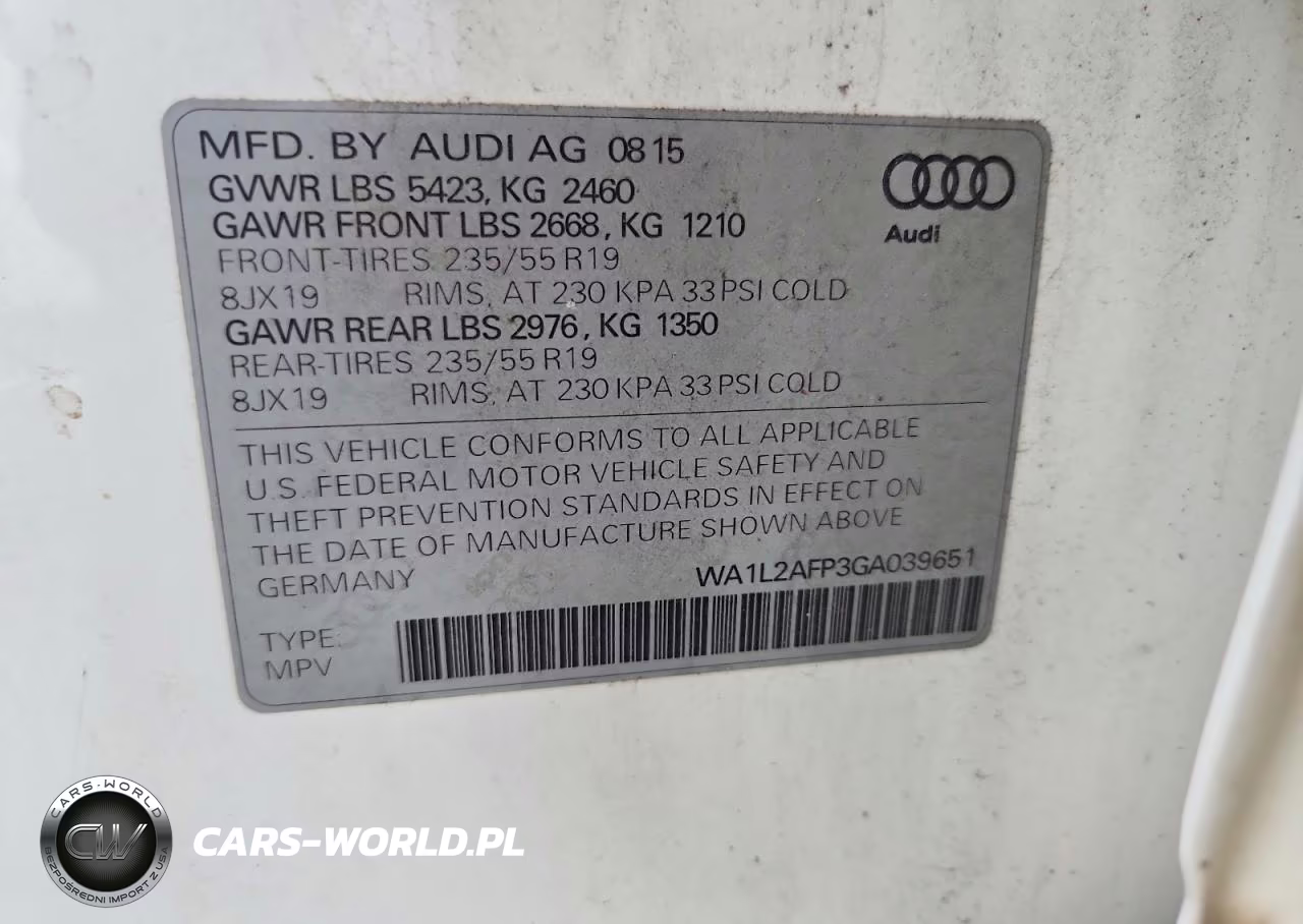 2016 Audi Q5 Premium Plus VIN:WA1L2AFP3GA039651 - 13
