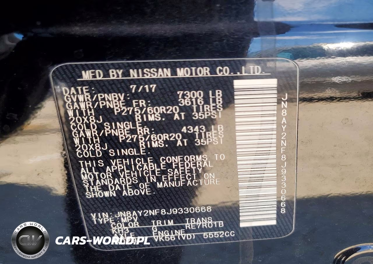 2018 Nissan Armada Platinum VIN:JN8AY2NF8J9330668 - 13