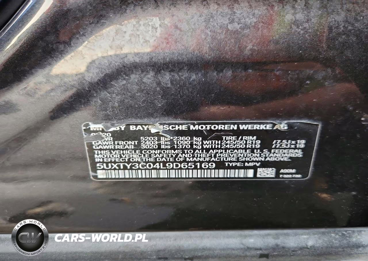 2020 BMW X3 Sdrive30I VIN:5UXTY3C04L9D65169 - 13