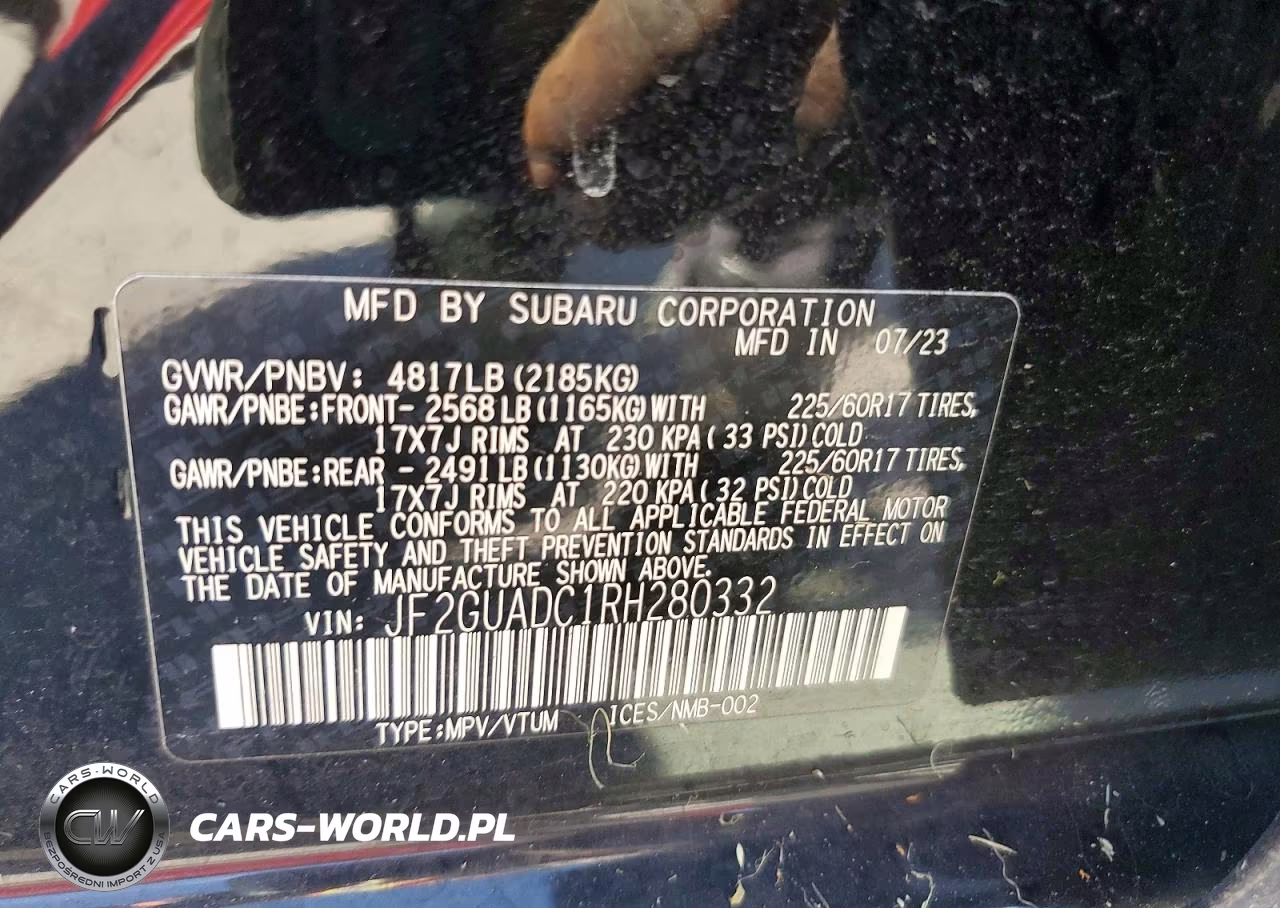 2024 Subaru Crosstrek Premium VIN:JF2GUADC1RH280332 - 13
