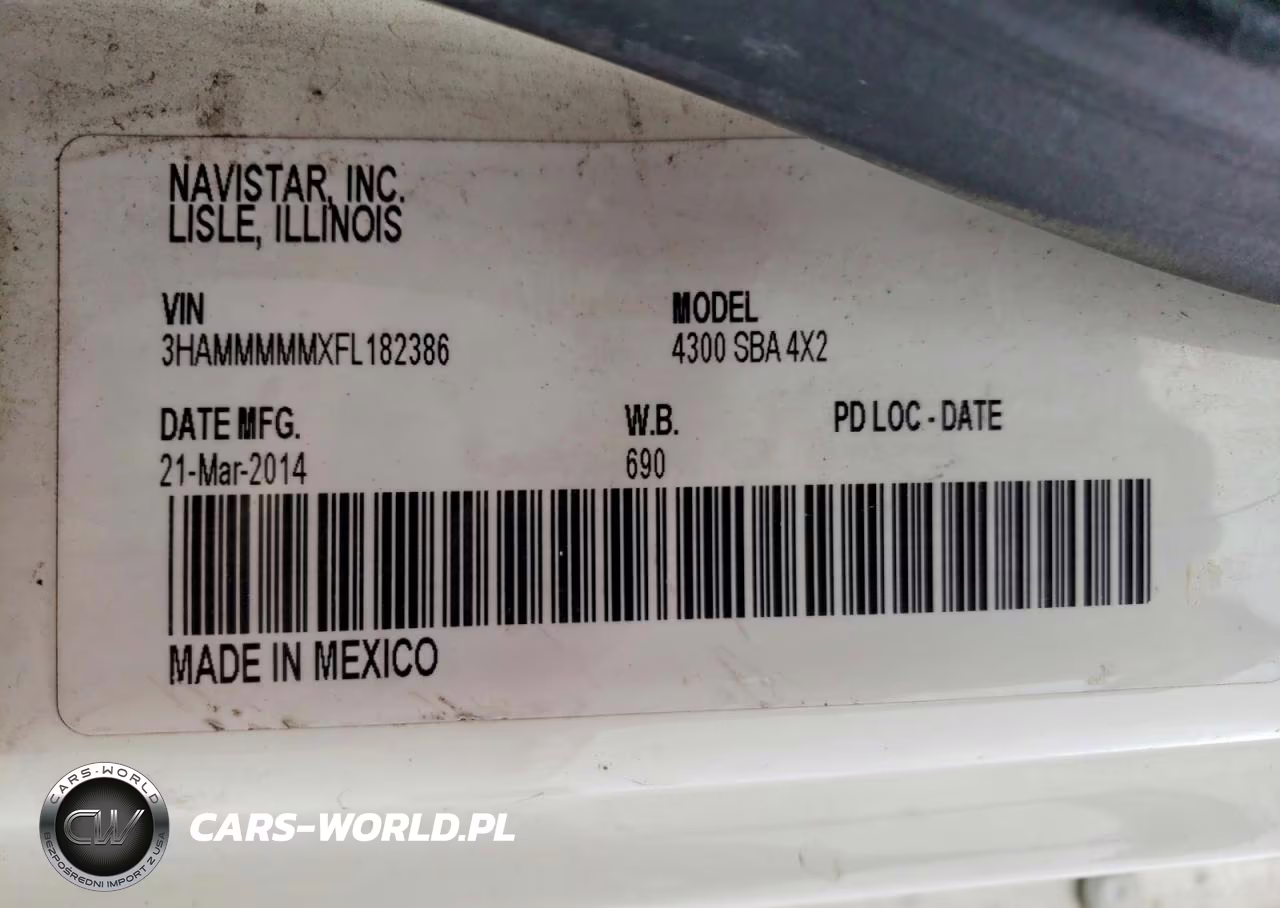 2014 International 4300 Box Truck VIN:3HAMMMMMXFL182386 - 12