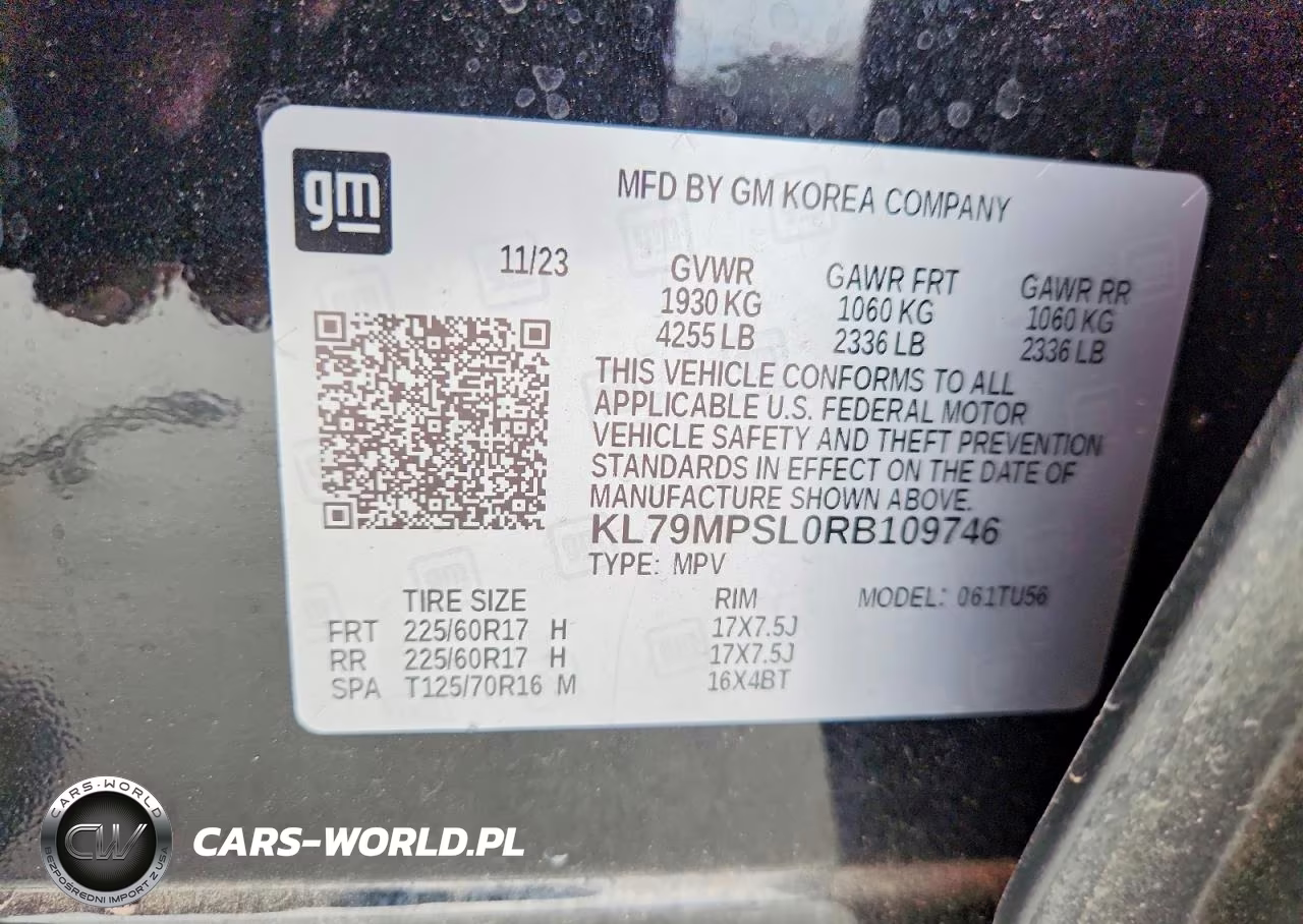 2024 Chevrolet Trailblazer Lt VIN:KL79MPSL0RB109746 - 13