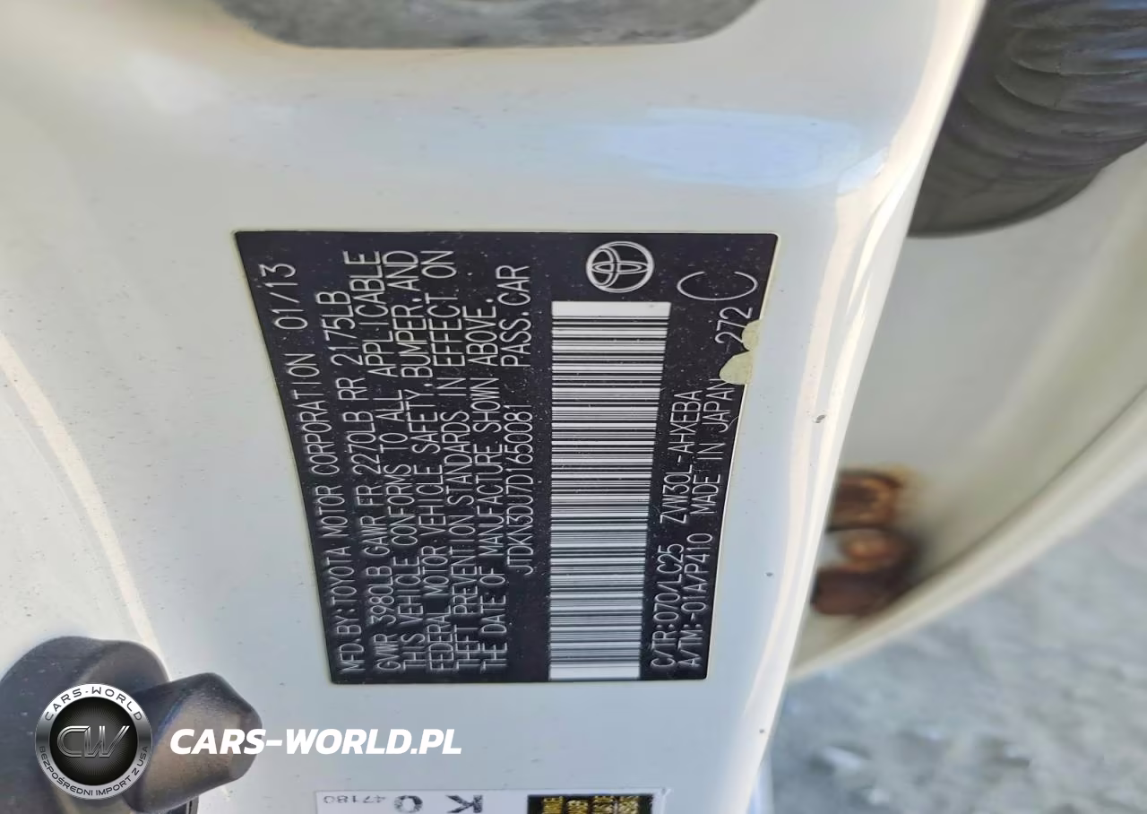 2013 Toyota Prius Persona Series Se VIN:JTDKN3DU7D1650081 - 13