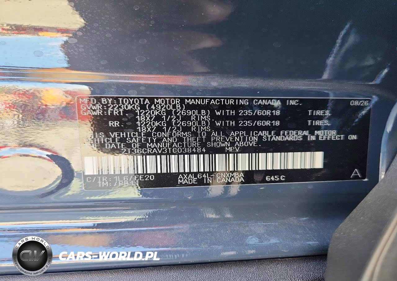 2026 Toyota Rav4 Xle Premium VIN:2T36CRAV3TC038484 - 13