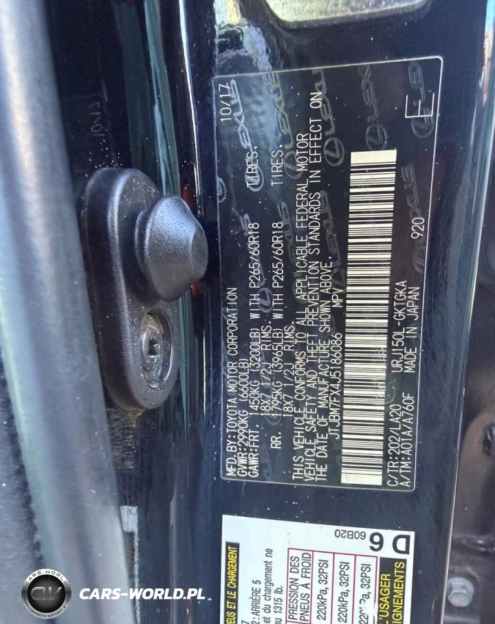 2018 Lexus Gx 460 VIN:JTJBM7FX4J5186086 - 10