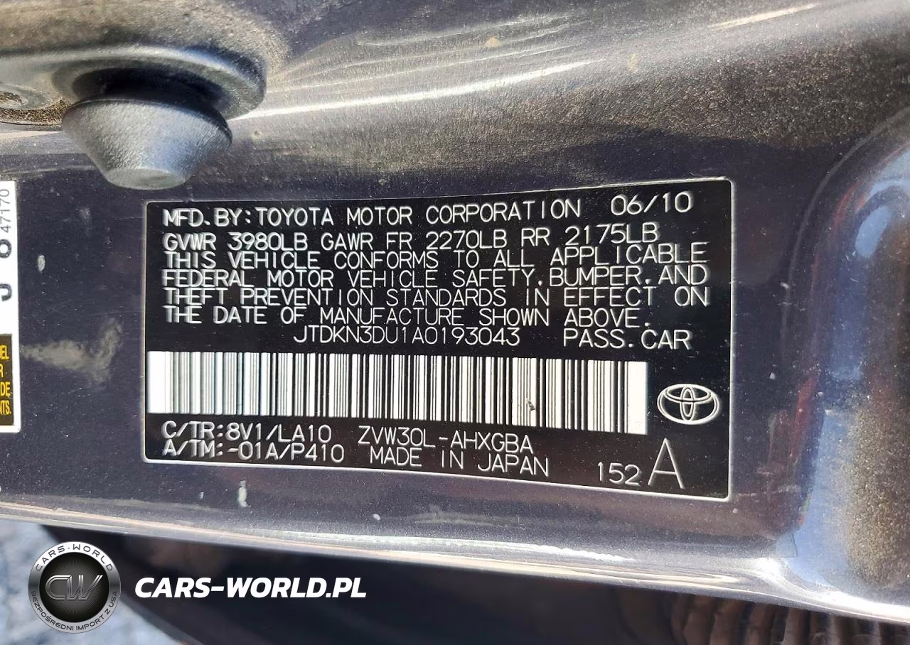 2010 Toyota Prius Iv VIN:JTDKN3DU1A0193043 - 12