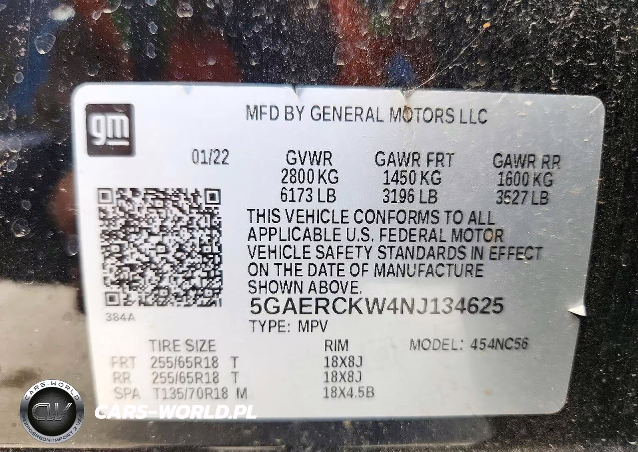 2022 Buick Enclave Premium VIN:5GAERCKW4NJ134625 - 13