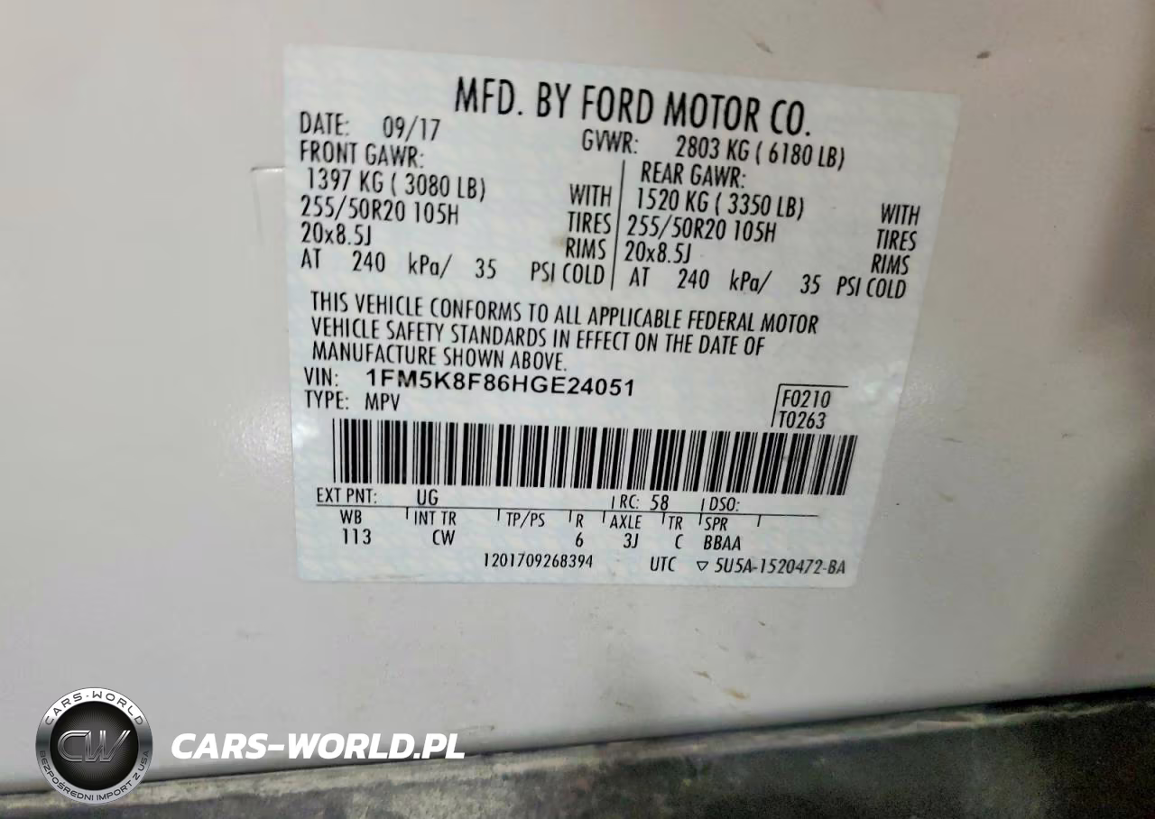 2017 Ford Explorer Limited VIN:1FM5K8F86HGE24051 - 13