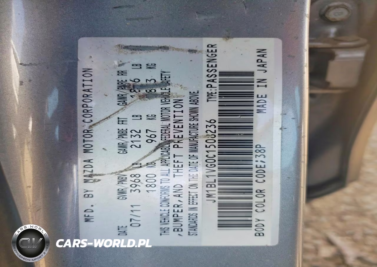 2012 Mazda 3 I VIN:JM1BL1VG0C1508236 - 12