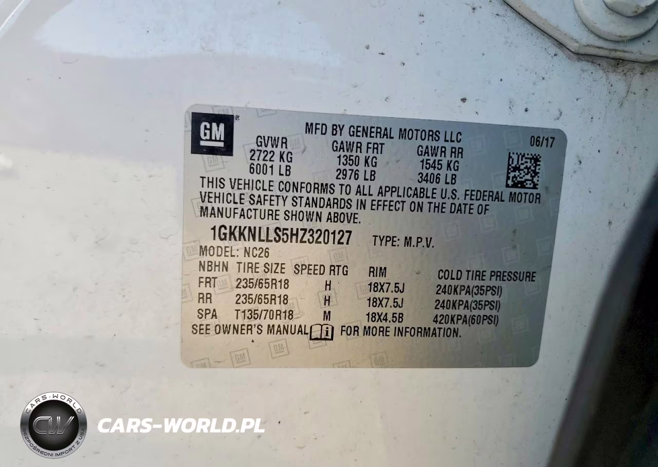 2017 GMC Acadia Sle VIN:1GKKNLLS5HZ320127 - 13