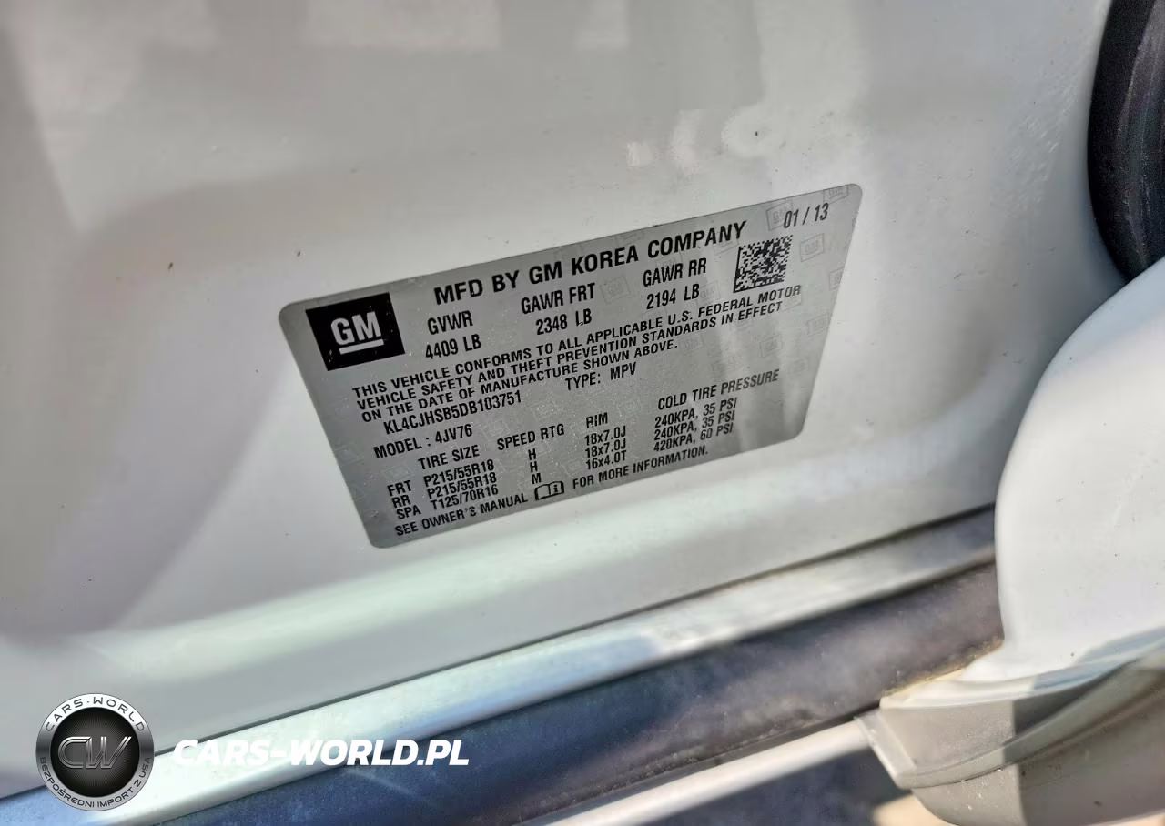 2013 Buick Encore Premium VIN:KL4CJHSB5DB103751 - 13