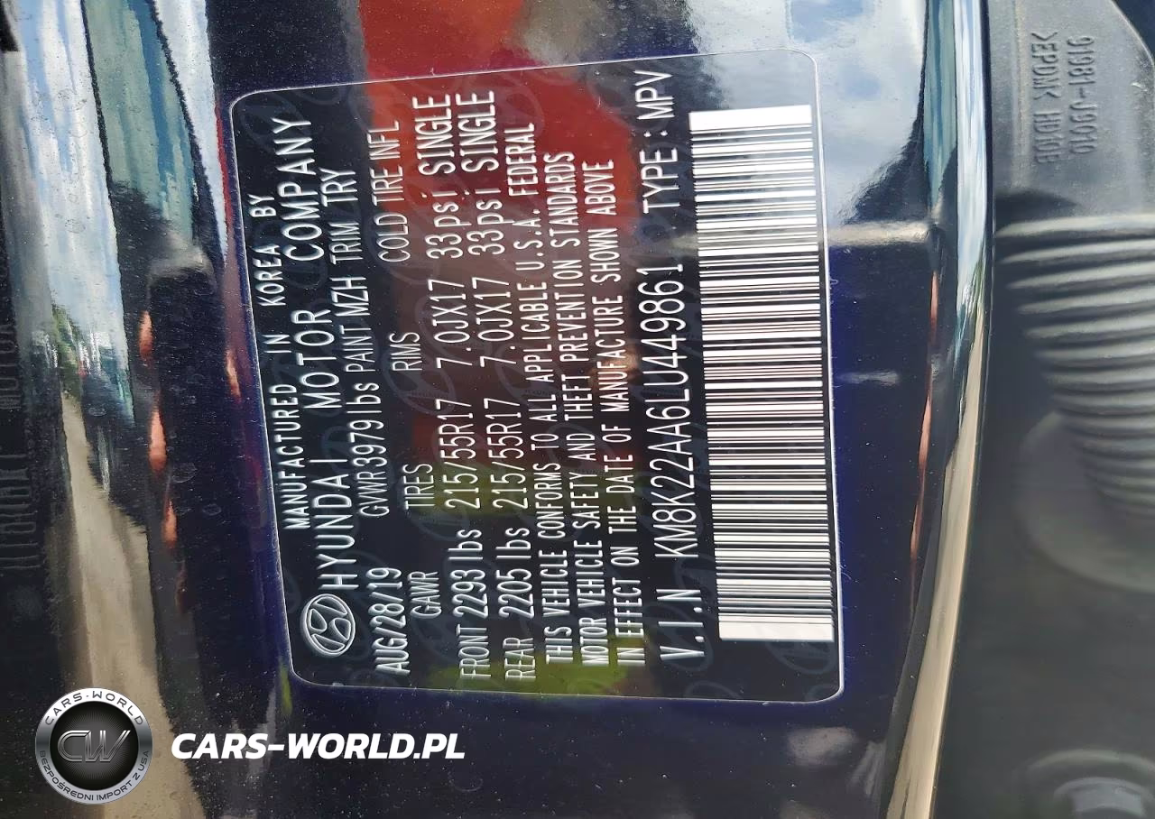 2020 Hyundai Kona Sel VIN:KM8K22AA6LU449861 - 12
