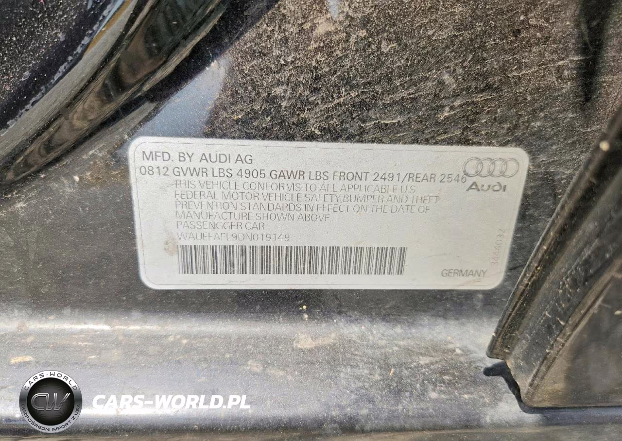 2013 Audi A4 Premium Plus VIN:WAUFFAFL9DN019149 - 12