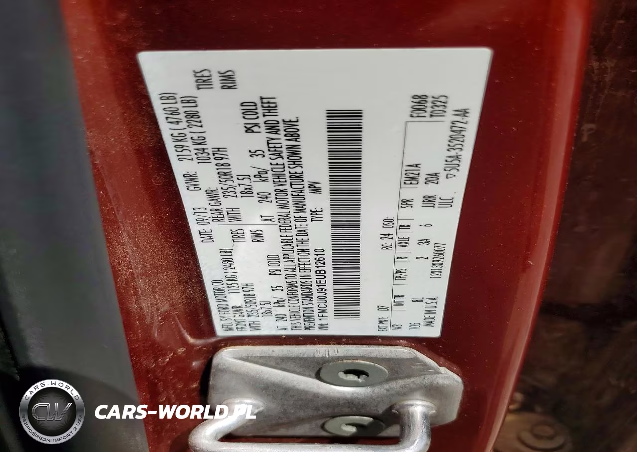 2014 Ford Escape Titanium VIN:1FMCU0J91EUB12610 - 13