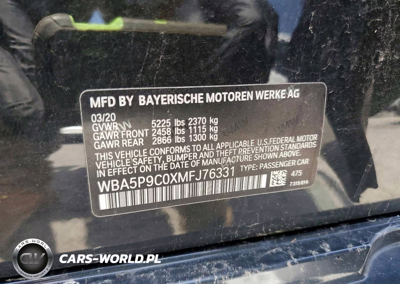 2021 BMW 330Xe VIN:WBA5P9C0XMFJ76331 - 12
