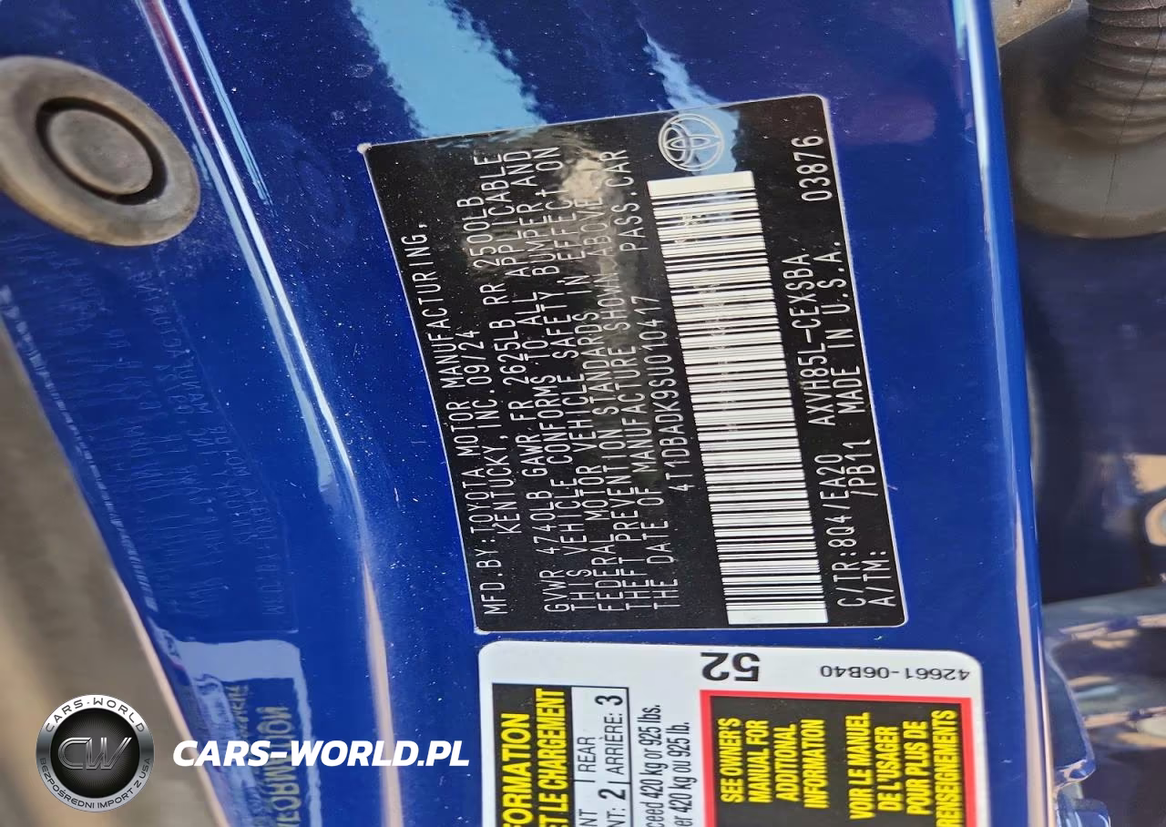 2025 Toyota Camry Se VIN:4T1DBADK9SU010417 - 12