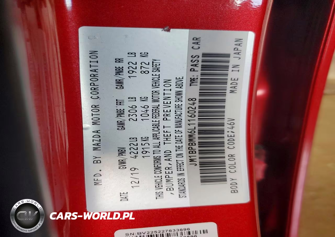 2020 Mazda 3 Preferred VIN:JM1BPBMM6L1160248 - 12