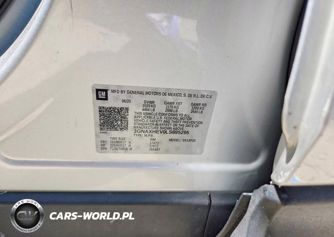 2020 Chevrolet Equinox Ls VIN:3GNAXHEV0LS695295 - 14