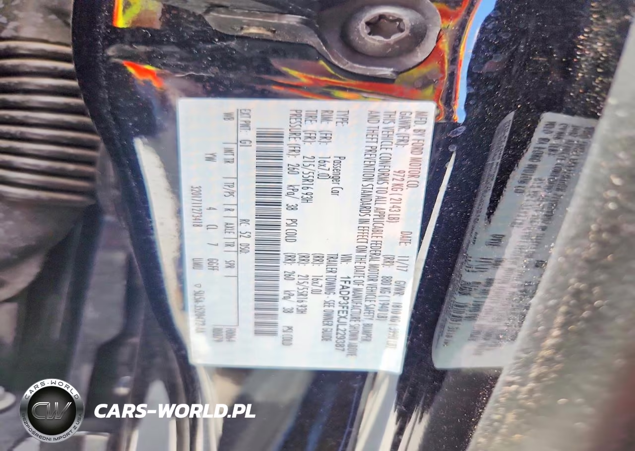 2018 Ford Focus Se VIN:1FADP3FEXJL229387 - 12