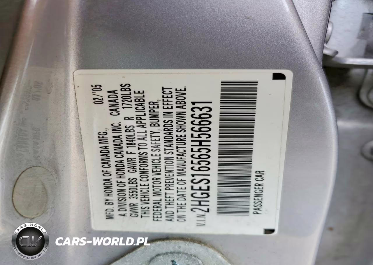 2005 Honda Civic Lx VIN:2HGES16565H566631 - 13