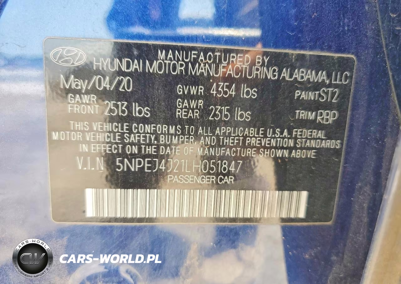 2020 Hyundai Sonata Sel Plus VIN:5NPEJ4J21LH051847 - 13