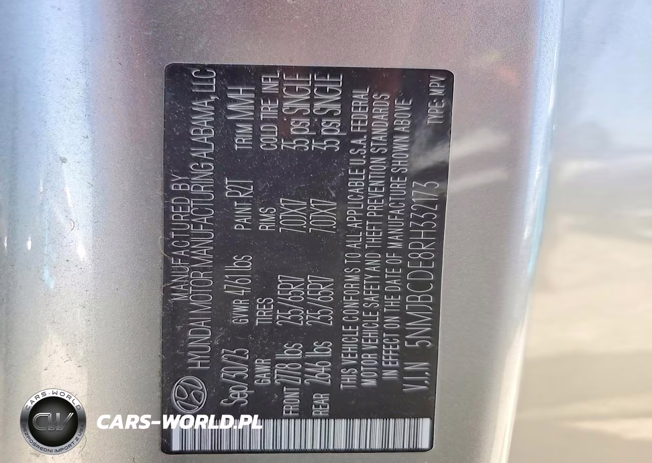 2024 Hyundai Tucson Sel VIN:5NMJBCDE8RH332173 - 12