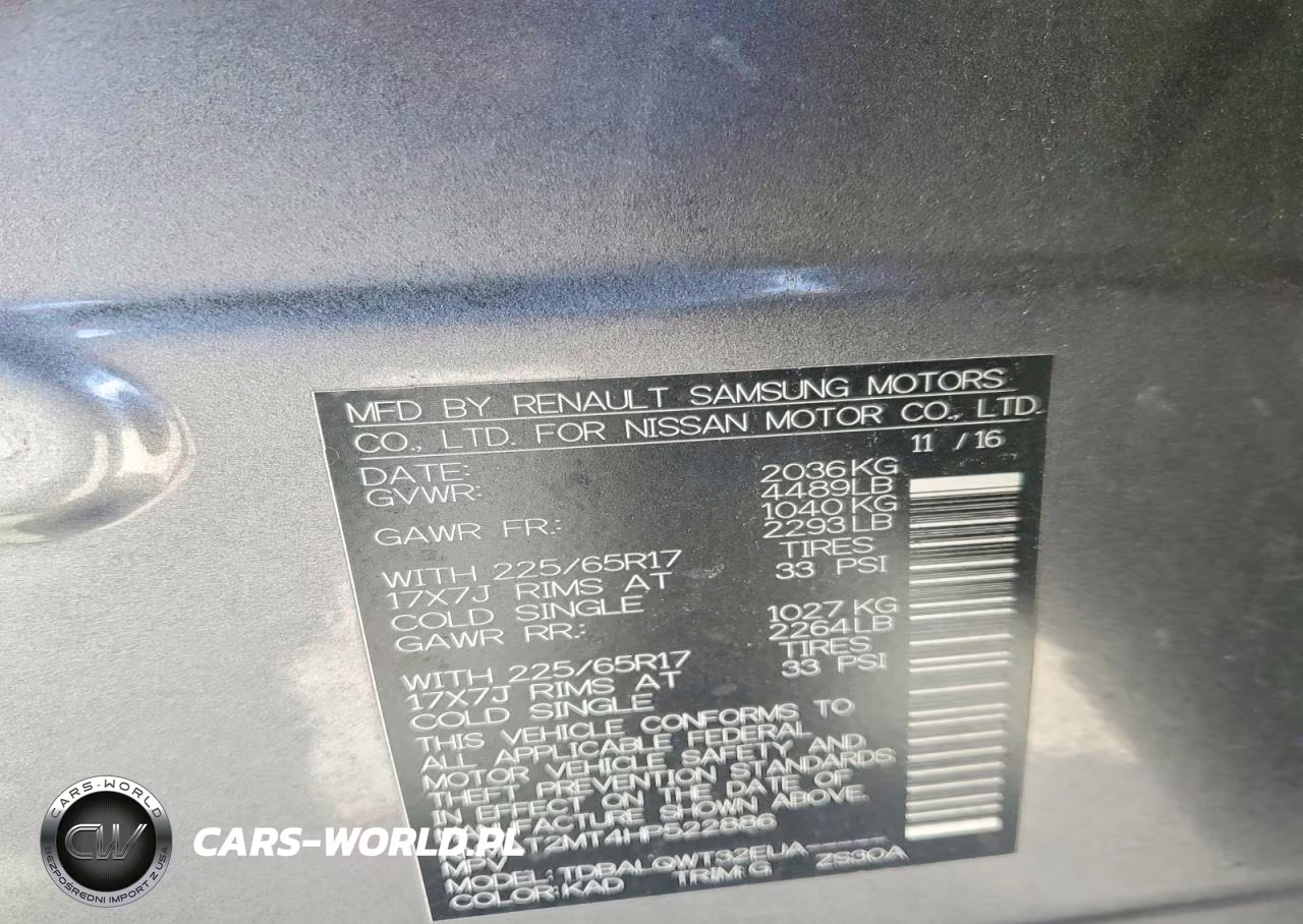 2017 Nissan Rogue Sv VIN:KNMAT2MT4HP522886 - 13